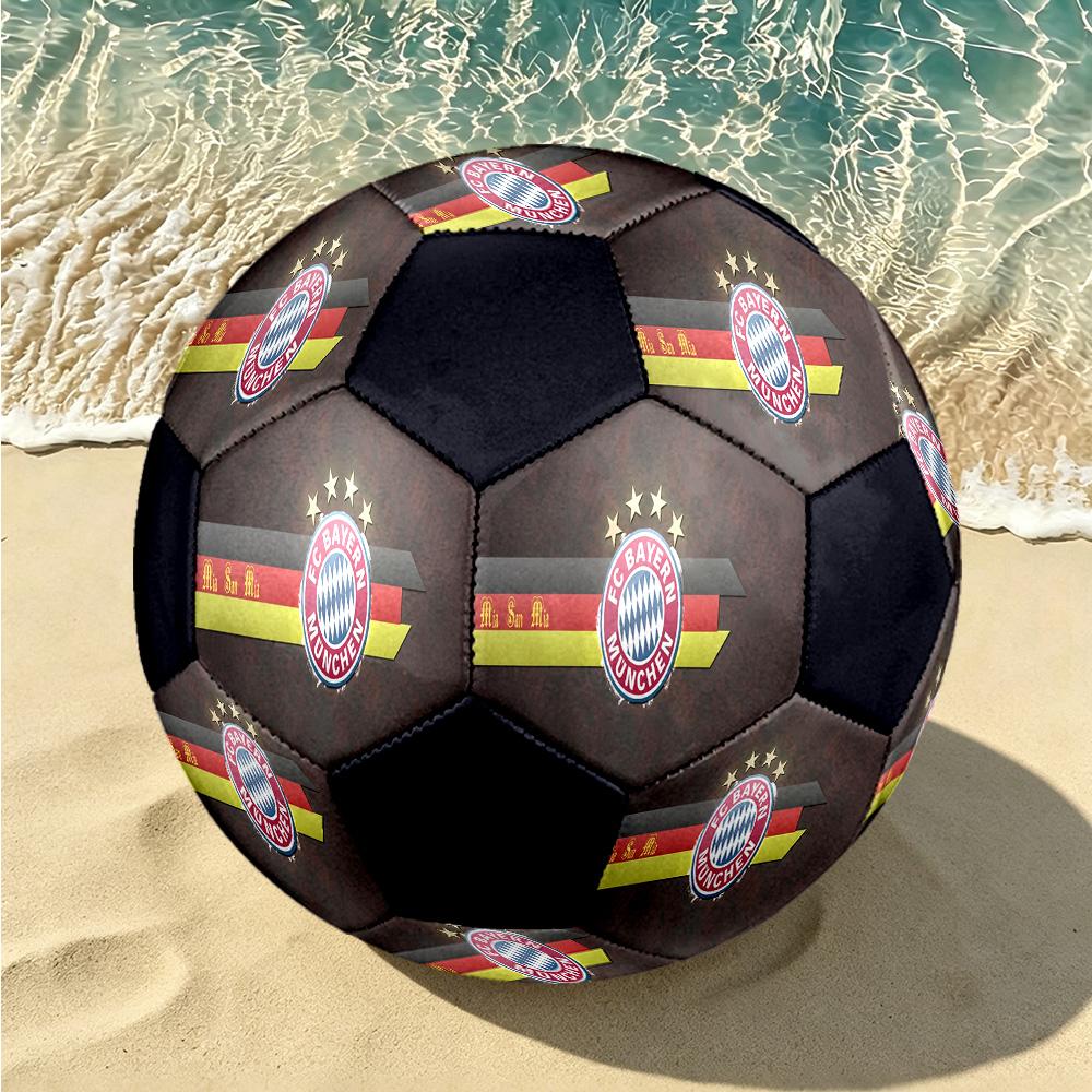 1 pz Pallone da Calcio Bayern Monaco Stemma Taglia Standard 5, Pallone da Calcio Resistente per Allenamento a Scuola Parco & Intrattenimento Quotidiano zq7148
