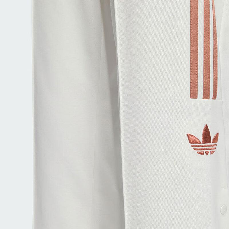 Adidas Originals Retro Sport Patchwork Loose Comfortable Breathable Knitted Sweatpants Women Bottoms Bright-White JI7541