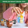 Christmas Advent Calendar Building Blocks Blind Box 24 Day Countdown DIY Child's Children Christmas Train Tree Statue Scene Gift