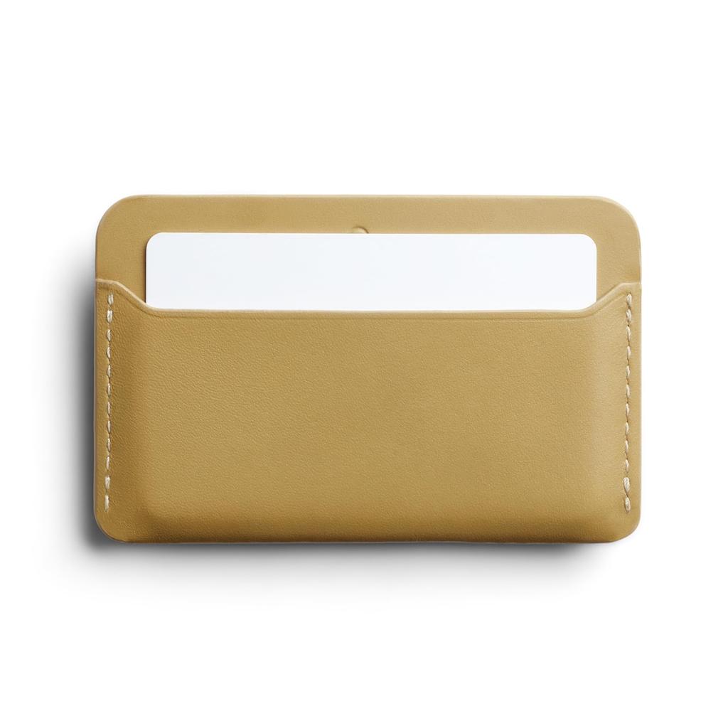 Bellroy Card Slip Minimalist Leather Card Holds up to 4 Cards Mustard Case, -