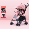 Four Wheeled Baby Stroller Lightweight Foldable Convertible Seat Multifunctional