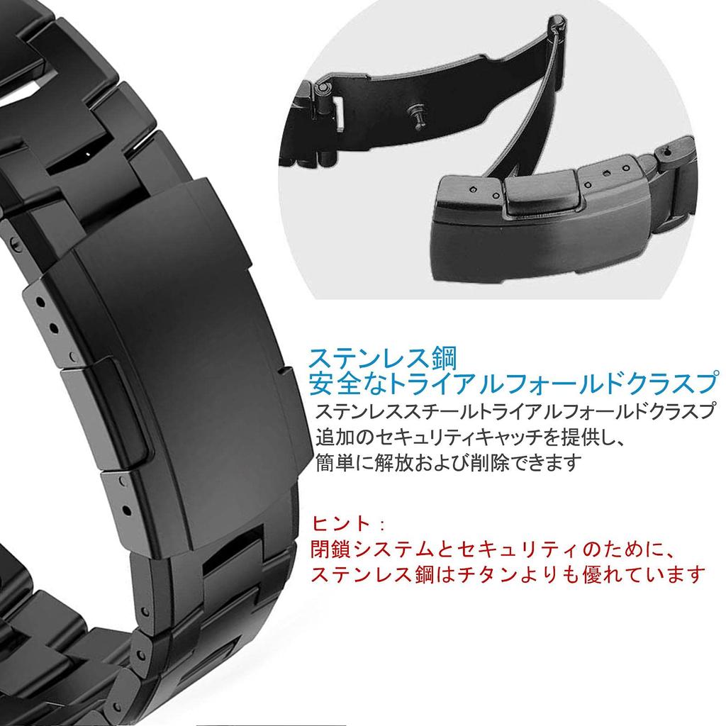 Ahayo QuickFit 22mm Replacement Strap for Garmin Approach S70 Epix Pro Fenix 8 Fenix Fenix and Fenix Titanium Steel Strap with Stainless Steel Clasp