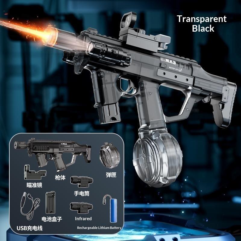 Auto Gatling Water Cannon Rotating High-Pressure Large Capacity Gatling Water Gun Toy Adults Outdoor Summer Fun Play Kid Gifts