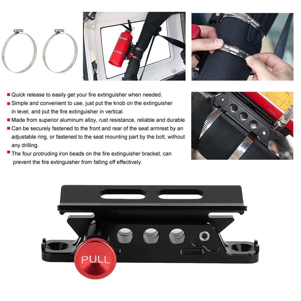 New Car Extinguisher Mount Bracket Adjustable Fit For Jeep Wrangler Sport/ JK/ Kymco Fire Extinguisher Holder For Most ATV UTV