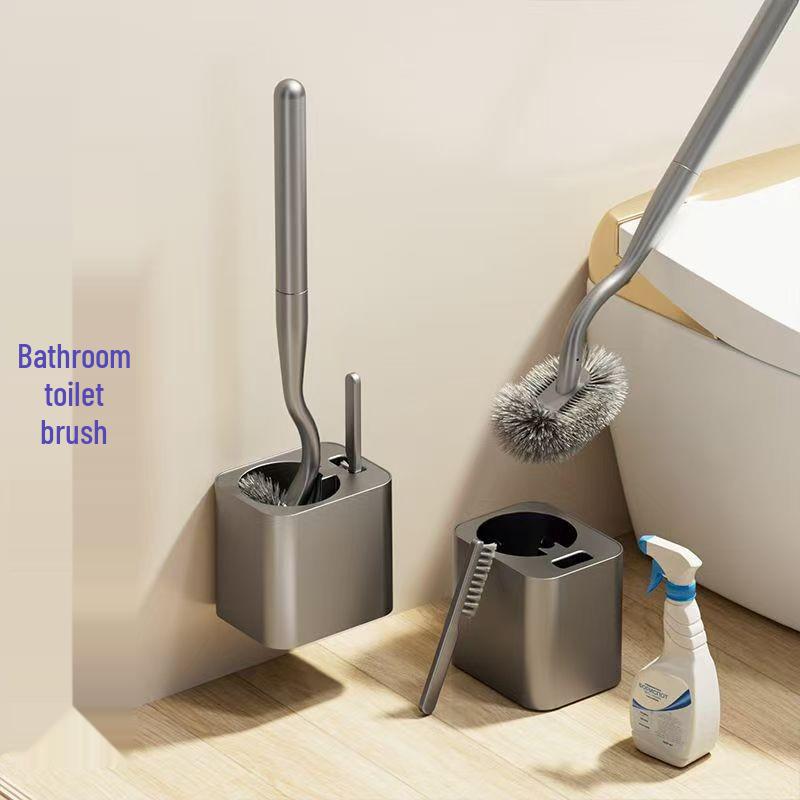 Long Handle Round Head Toilet Brush Set for Effective Cleaning