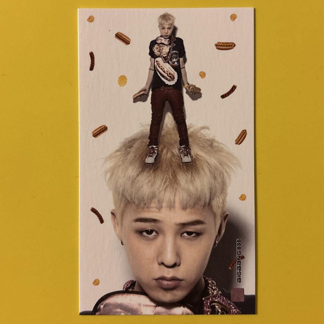 

[ИСПОЛЬЗОВАННЫЙ] Официальная коллекционная карточка Джиёна BIGBANG G-DRAGON