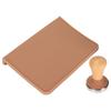 Oversized Coffee Tamping Pad and Wood Coffee Tamper Set Dustproof Silicone Tamper Mat for Home