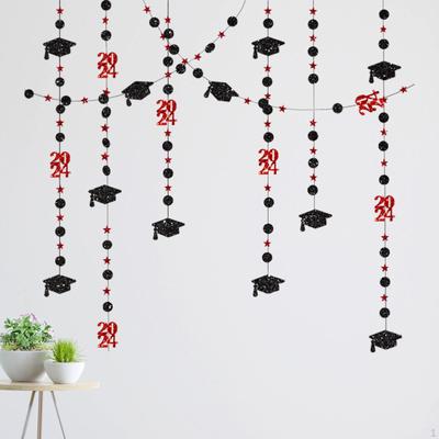 Elegant Graduation Cap Garland Set for Party Decor