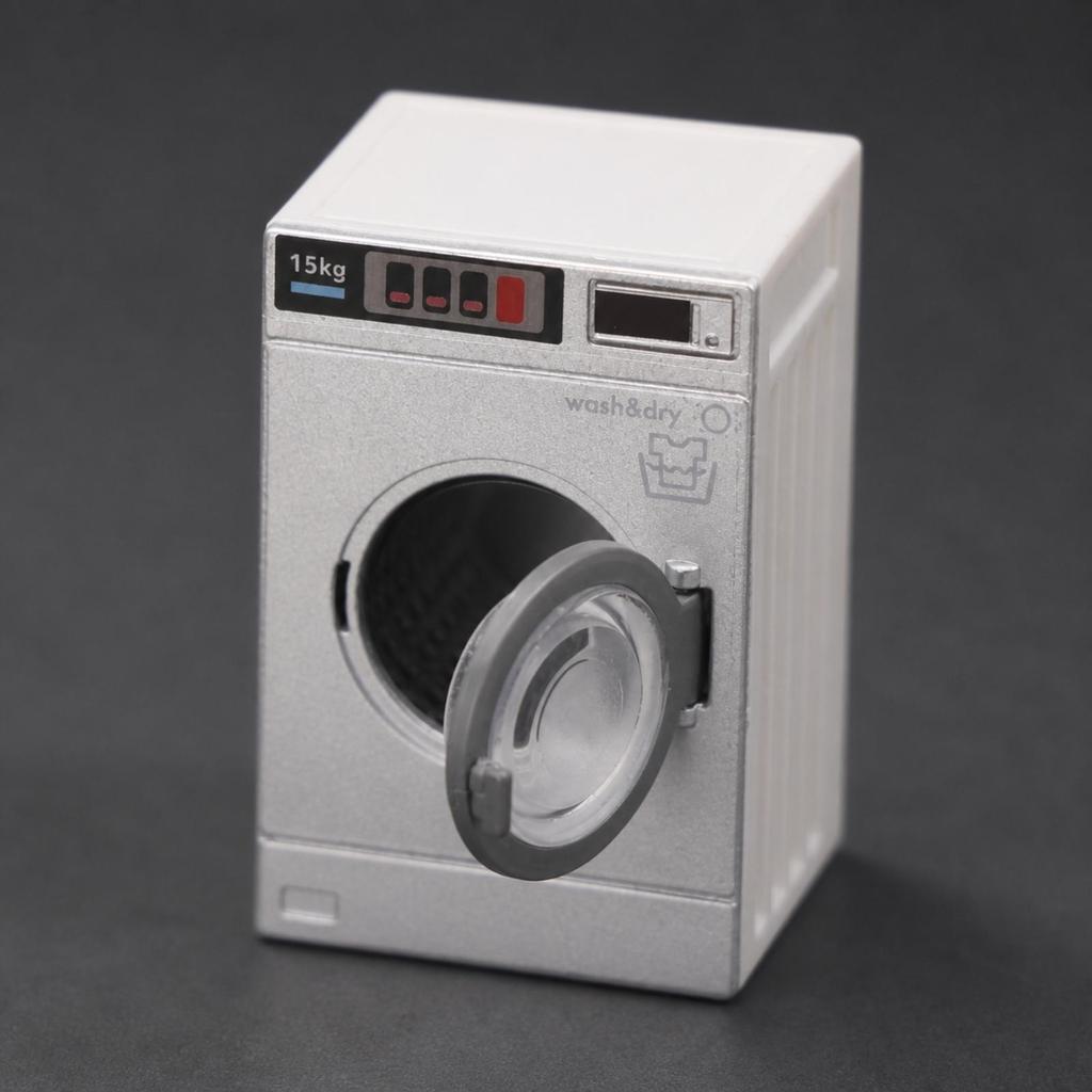 Miniature Front-Loading Washing Machine Compact for Dioramas, Diorama Makers