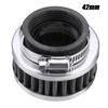 2x 42mm Stainless Steel Air Filter Cleaner For Motorcycle ATV Scooter Universal