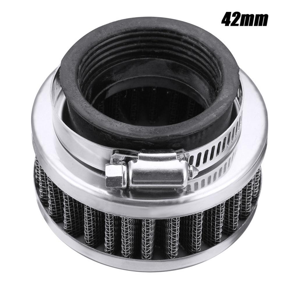 2x 42mm Stainless Steel Air Filter Cleaner For Motorcycle ATV Scooter Universal