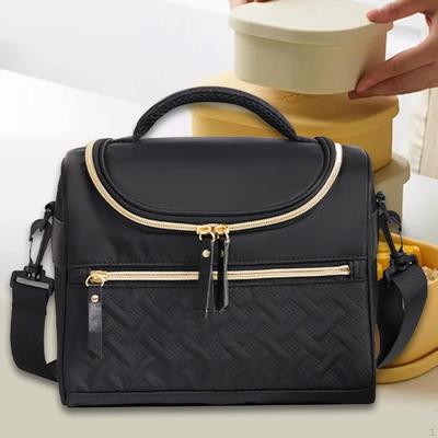 For Women ,Tote Bag, Large, Leakproof, Polyester Reusable Insulated Meal Box Case Office Travel