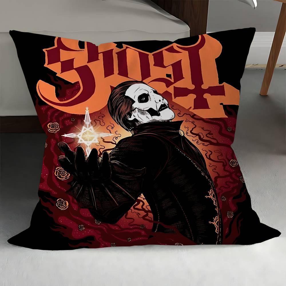 

Pop Band T-The Ghosts 45*45cm Cushion Cover Pillow Cover Decor Pillowcase Home Pillowcase For Couch Pillow 12x12Inch
