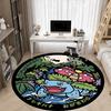 1pc Bulbasaur Office Round Area Rug, Indoor Mat Suitable For Office, Under Office Chairs Bedroom Living Room Home Decor  a0908199