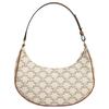 Celine Ava Classic Monogram Print Adjustable Shoulder Strap Leather Underarm Shoulder Bag Women Shoulder Bag Candy-Color White 193952BZJ-01BC