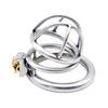 Male Metal Chastity Device Slave Penis Lock Anti-erection Cock Cage Adult Sex Toys for Men
