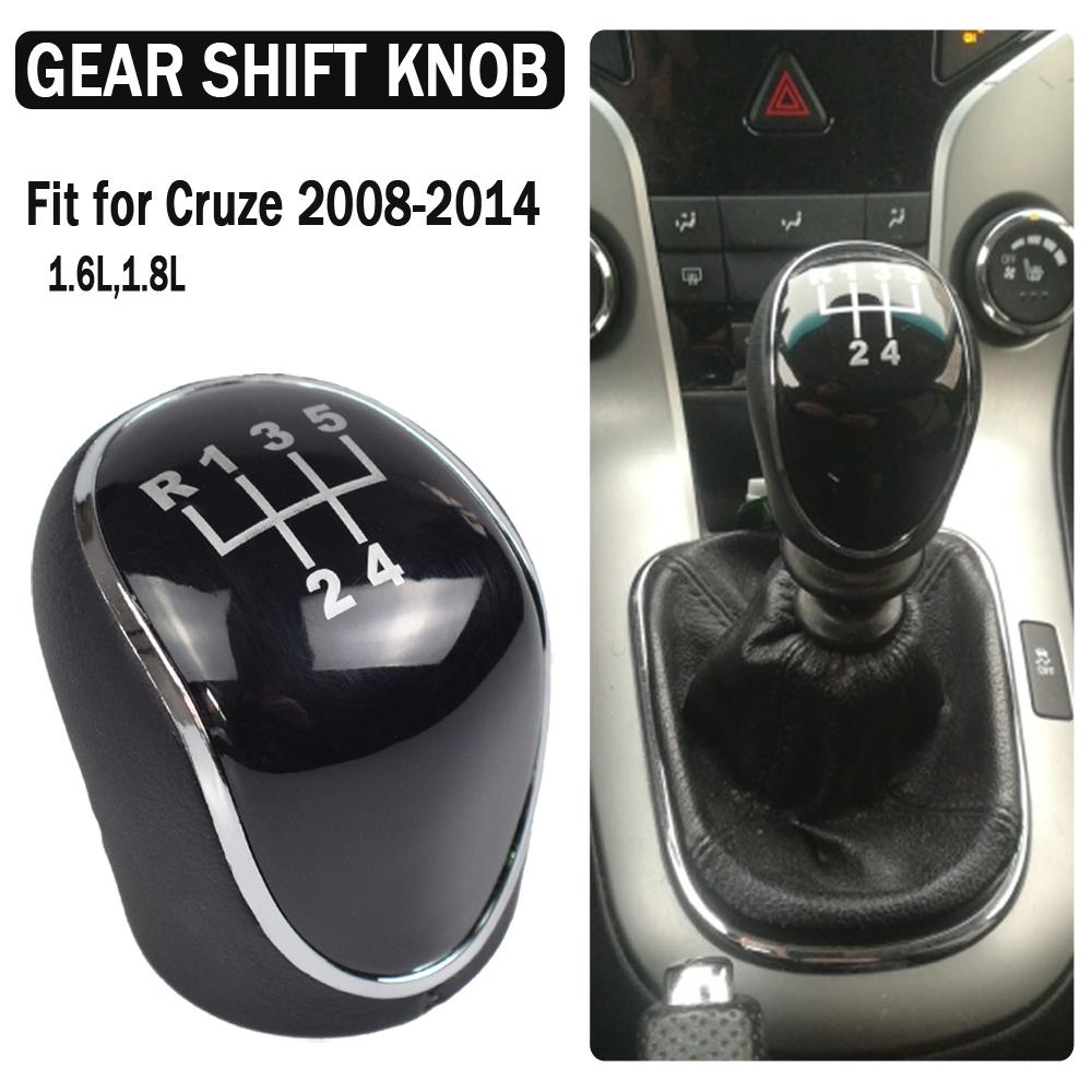 5 Speed Manual Transmission Shift Knob Gear Head For Chevrolet Chevy Cruze 2008-2014 1.6L 1.8L Black ABS