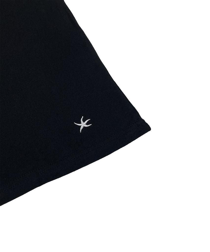 THE COLDEST MOMENT Tcm Starfish Layered T (Black)