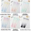 Pulling Rope Ice Silk Arm Sleeves Gradient Color Cycling Arm Cover Sunscreen Arm Sleeves  Ladies