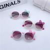 Sunglasses Girls Boys Shiny Bowknot Sun Glasses Lovely Cat Children Eyewear Fashion Gradient Eyeglasses UV400