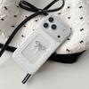 Glamorous Bow White Polka Dot with Rhinestone Bow Design Phone Case for iPhone 17 16 15 14 11 12 13 Pro Max Plus Back Cover