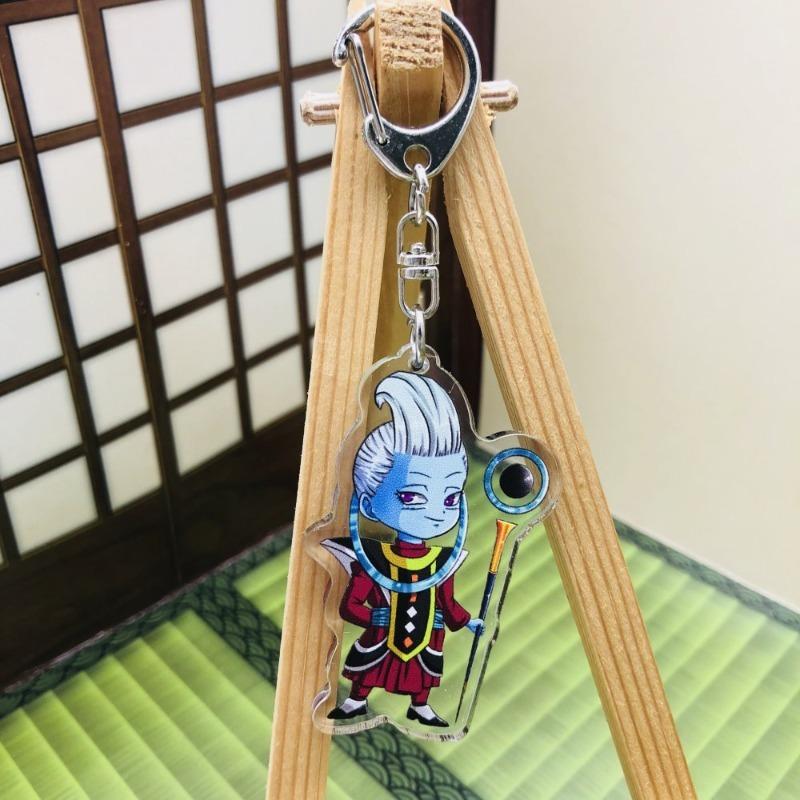 Anime  Z Keychain Acrylic Pendant, Son Goku Trunks Buu Piccolo Key Ring, Cartoon Cosplay Bag Purse Accessories Gift