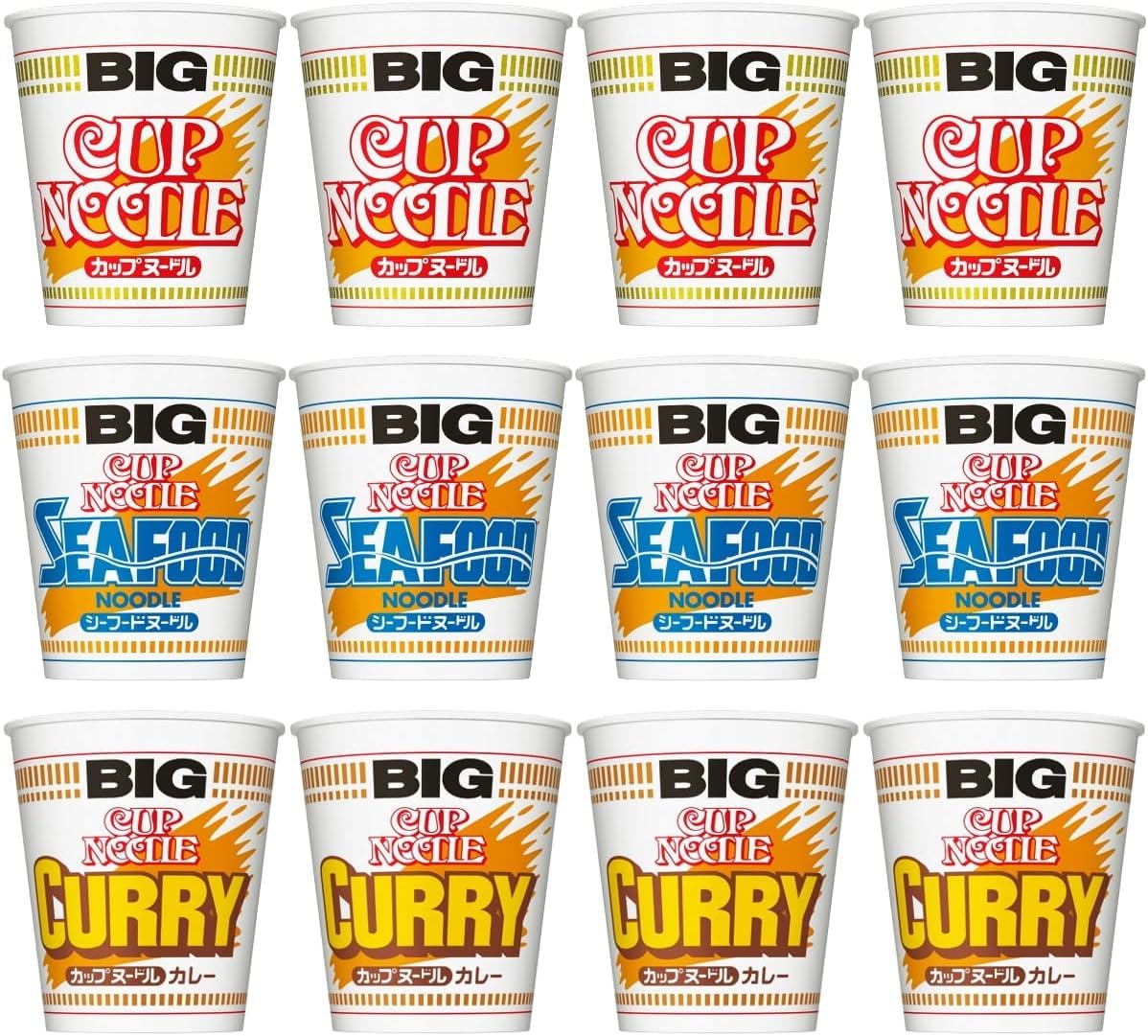

Nissin Cup Noodle BIG Assortment servings of 3 (12 types)