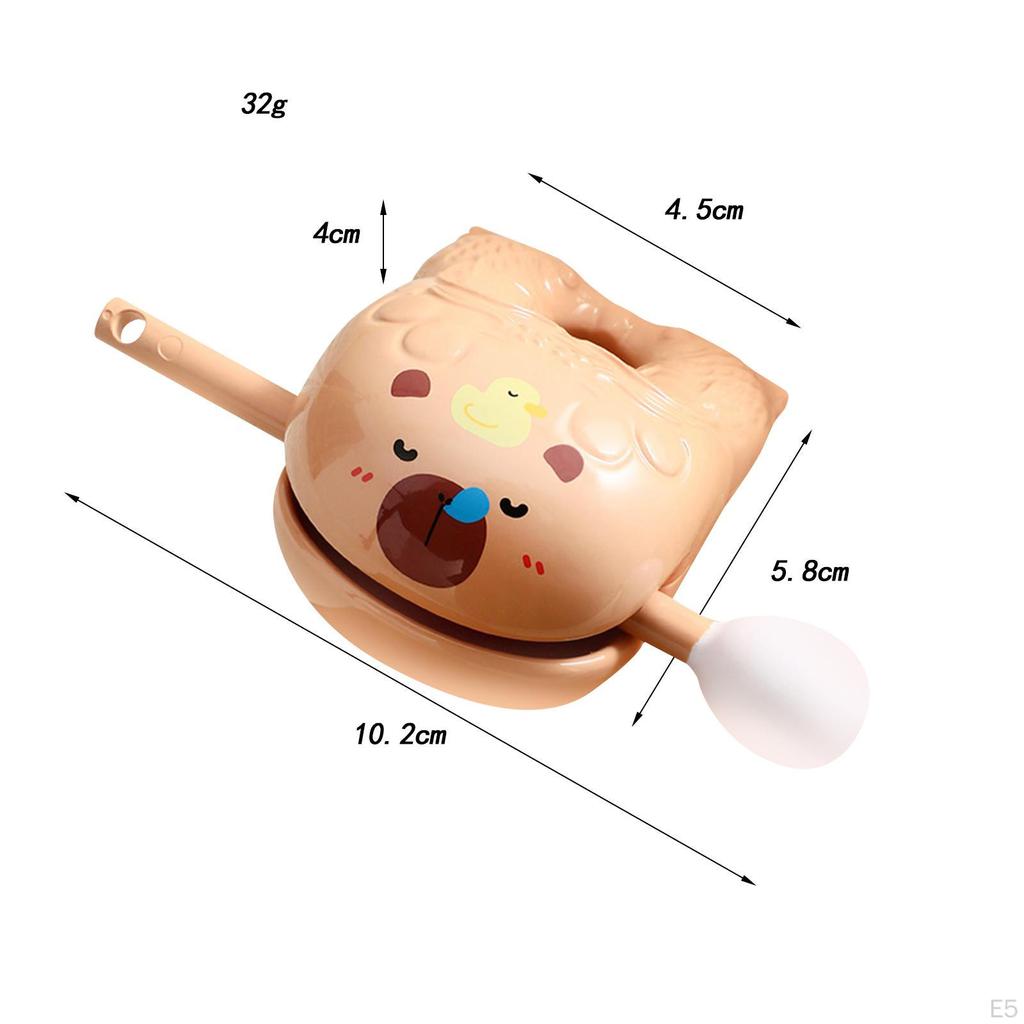 Capibara Wooden Fish Drum Mokugyo with Mallet Creative Percussion Instrument Tabletop Ornament for