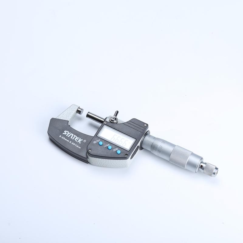 Электронный наружный микрометр Syntek 0,001 мм 0-25 мм Цифровой микрометр Штангенциркуль Измеритель Микрометры с твердосплавными наконечниками Измерительные инструменты 0-25mm
