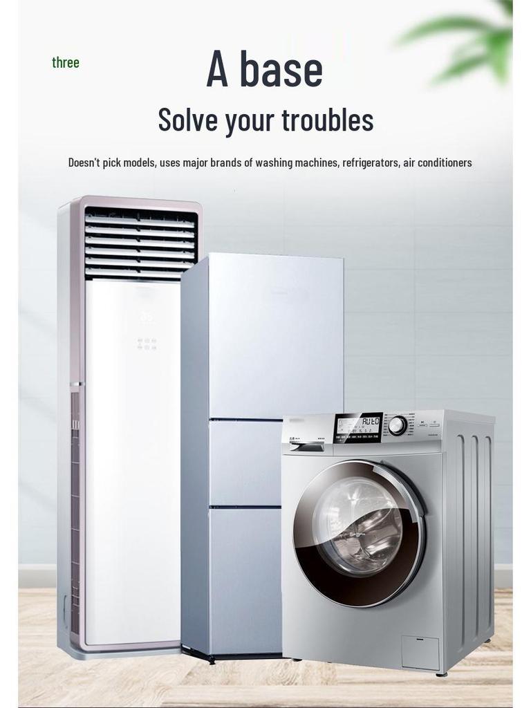 Justerbart mobilt underrede för tvättmaskiner och möbler