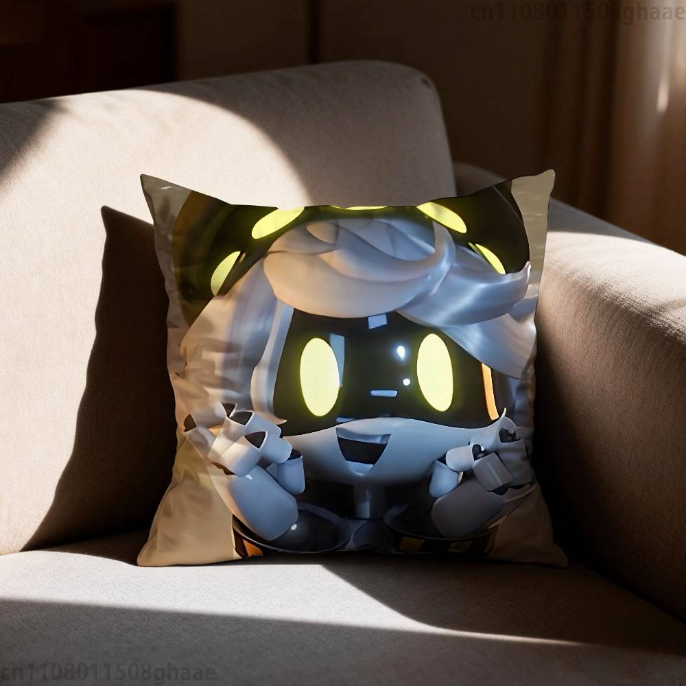 Murder Drones Pillow Case Square DoubleSided Printing Short Plush Sofa Cushion Cover Bedroom Bedside Pillow