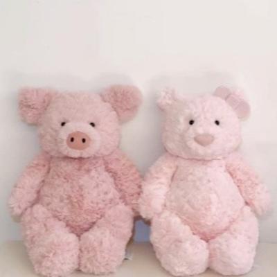 JC New Leola Pink Bear Doll Barnabs Pink Pig Plush Toy Children's Soothing Sleeping Pig Pig Doll