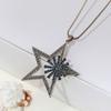 Modern Geometric Star Necklace Unique Alloy Pendant Fashion Jewelry For Gifting