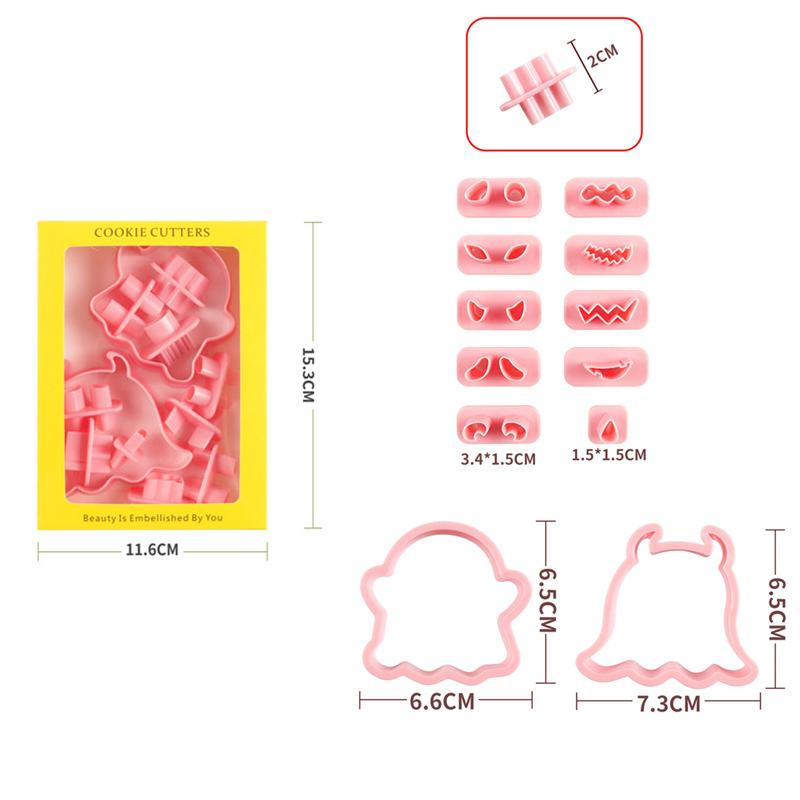 New Pumpkin Ghost Halloween Chocolate Biscuit  For Pastry Mold, Halloween Decorative Kitchenware Set Silicone Molds Pastry