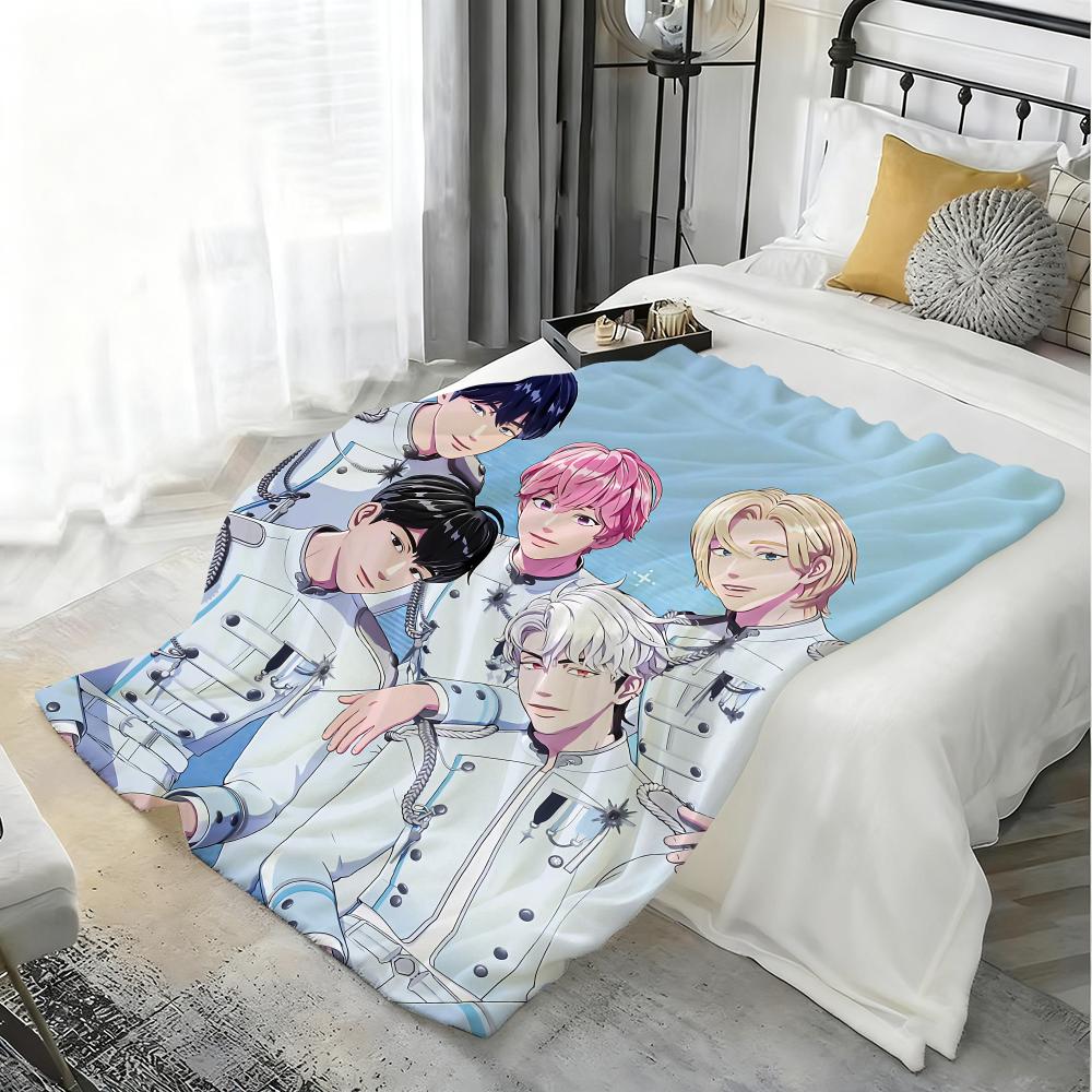 Kpop P-PLAVE Coperta Leggera in Flanella 240g Morbida Delicata sulla Pelle per Rinfrescare l'Estate