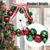 Christmas Bell Garland Accessory Party Supplies Wall Hanging Ornament for Christmas Tree Anniversary Window Bedrooms Outdoor