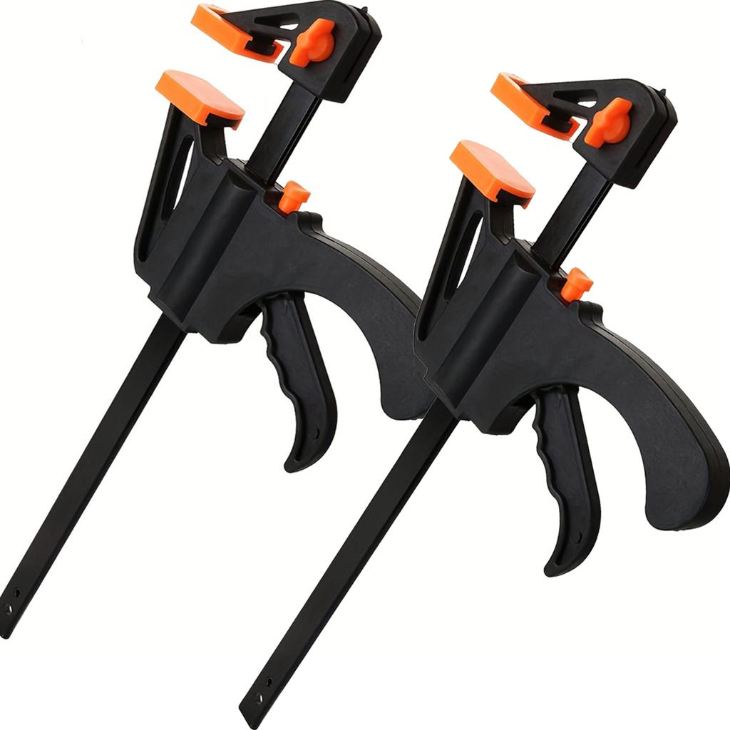 8 Inch Bar Clamps for Woodworking, 1/2 Pack Quick Grip Clamps Trigger  One Handed Ratchet Clamp, Mini Small Bar Clamp for Craft
