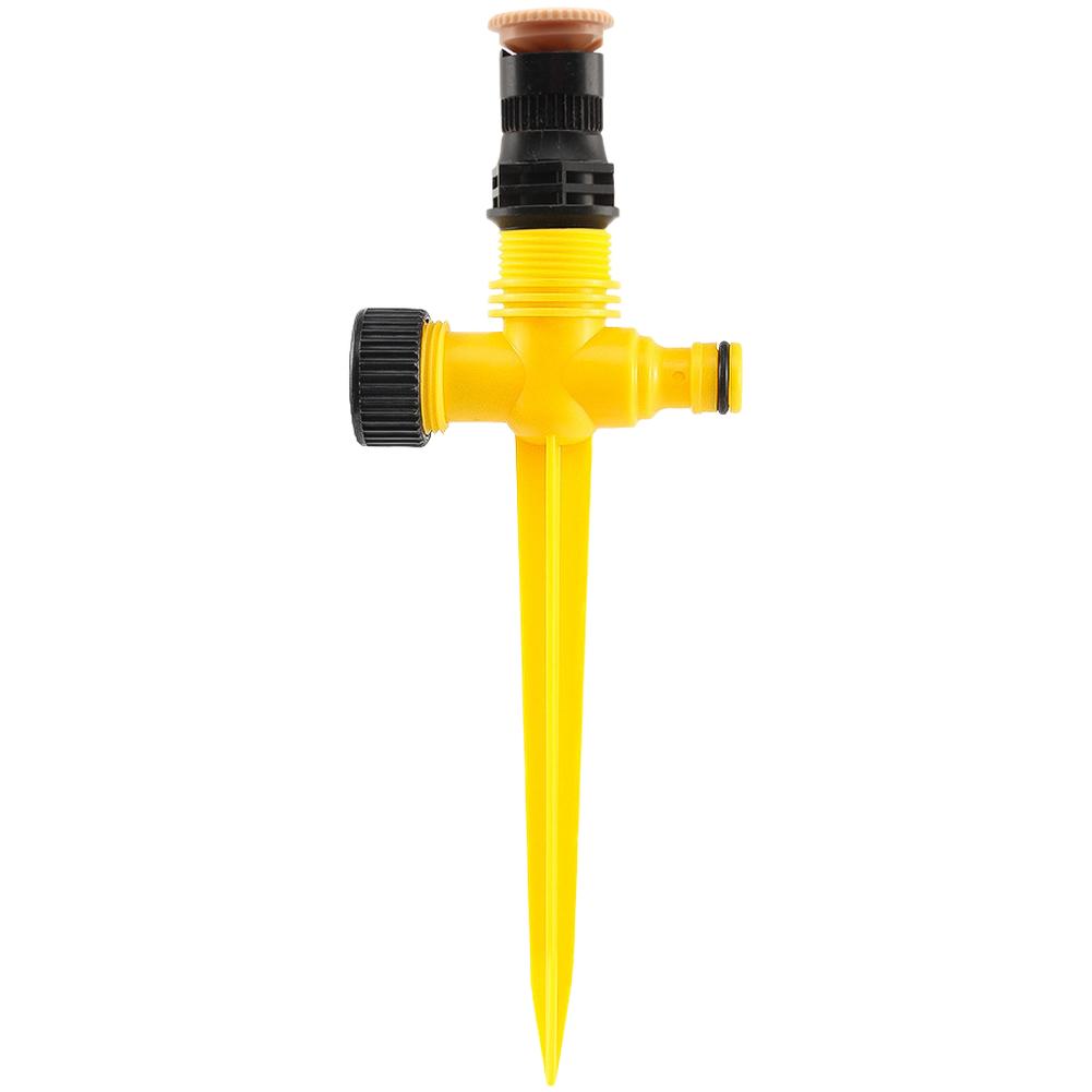 Garden lawn irrigation sprinkler automatic 360 degree rotation with adjustable nozzle for series connection and fine mist spray