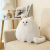Cute Fluffy Simulation Cat Plush Toy Soft Hairy Fat Round Stuffed Animal Dolls Long-tailed Cat Plushies Doll Home Decor
