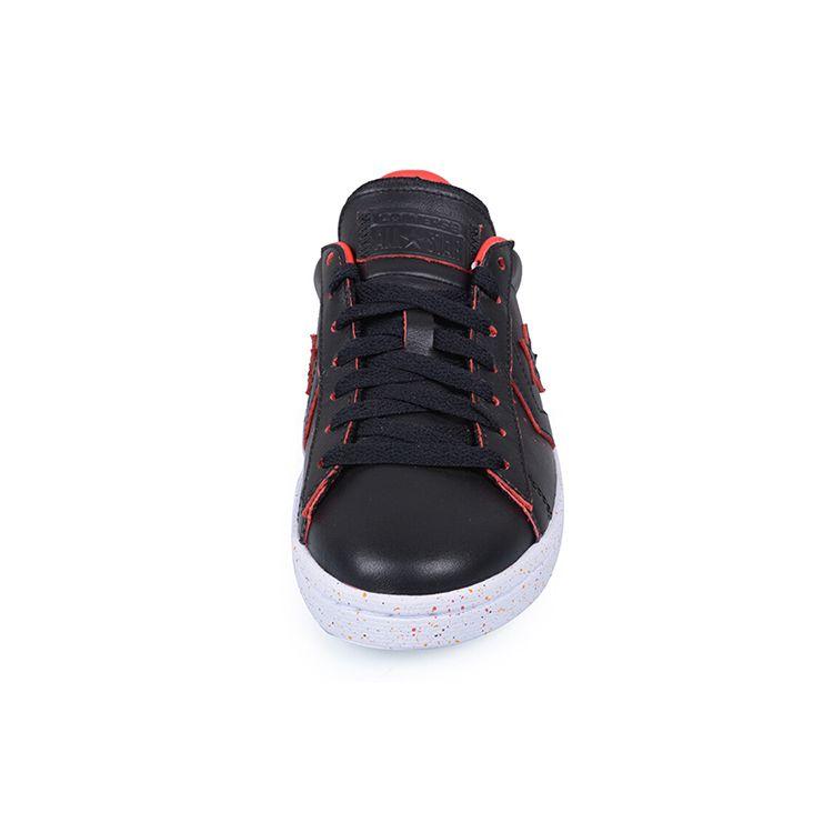 Converse Pro Leather 76 Casual Low Top Canvas Sneakers Unisex Sneakers Black Red 156827C