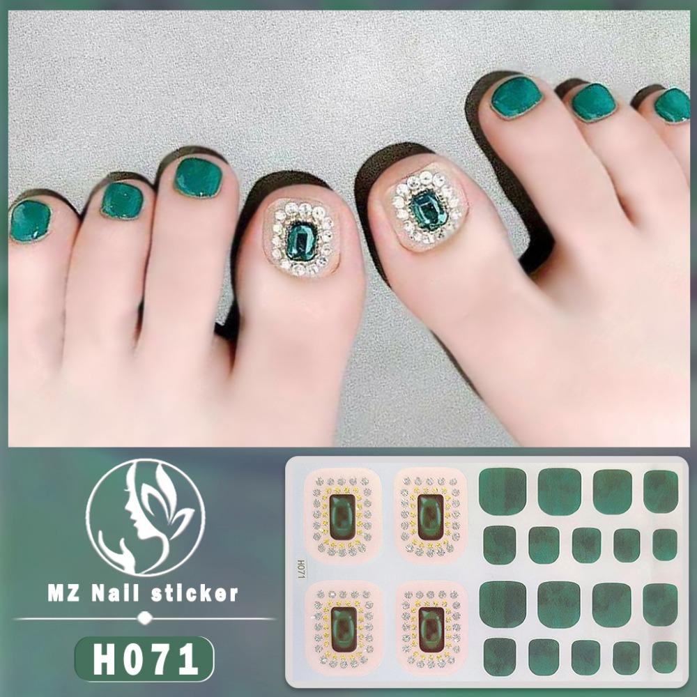 Fake Nails Toenail Sticker 3D Imitation Diamond Manicure Patch Waterproof and Long-lasting Whitening Toenail Sticker Wholesale