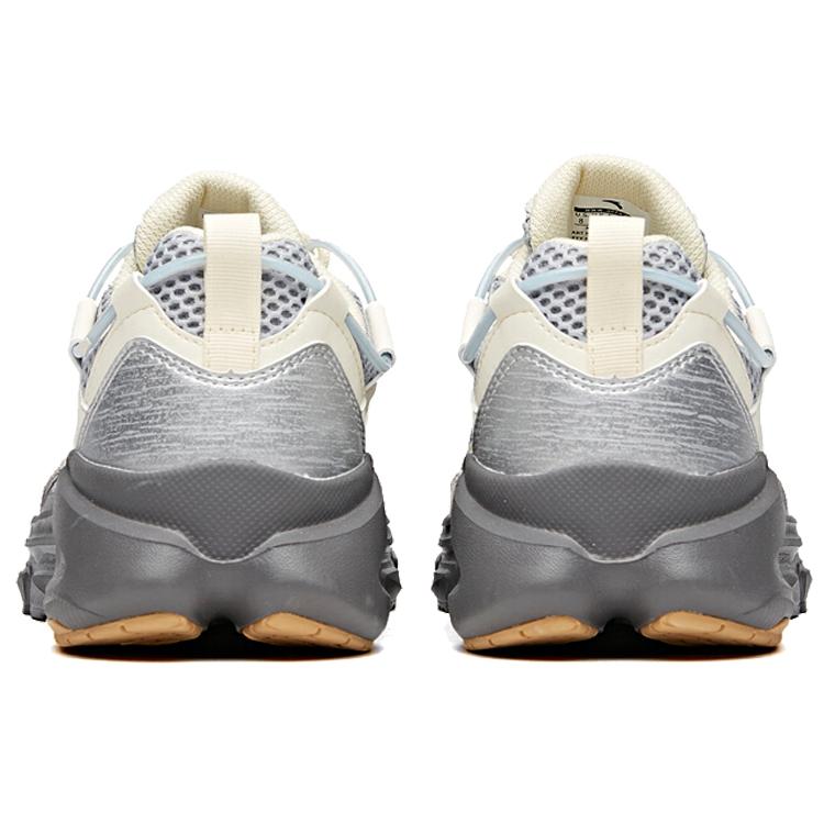 Anta Vintage Cushioning Slip Resistant Abrasion Resistant Low top Running Shoes Men's Mist White 912035581-5