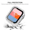 Tempered Glass Screen Protector for Apple Watch Case 45mm/41mm/40mm Series 9/8/7/6/se/5/4 Diamond PC  for iWatch 38mm/42mm/44mm