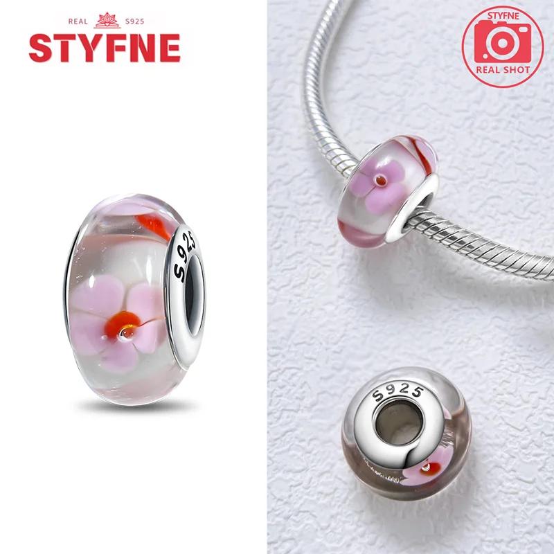 copper Colorful Flower Collection Murano Glass Bead Charms Luxury Charm Compatible With Authentic Bracelets Murano Glass Do It Yourself for Women Jewe