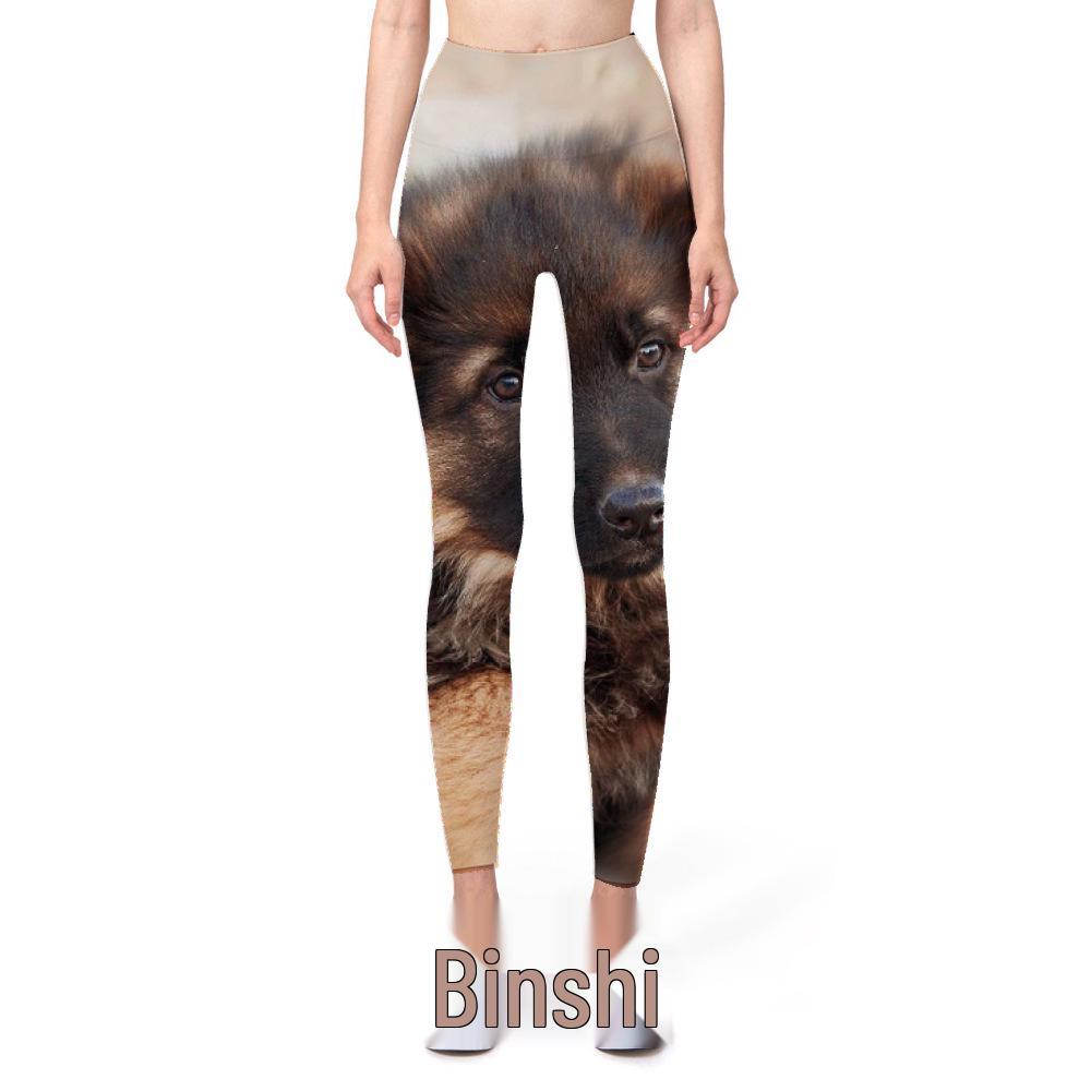 

Женские леггинсы для йоги с 3D-принтом панды - Фитнес, Похудение, Подтягивающие бедра Medium