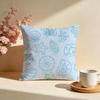 Oceanic Seashell Pattern Cushion Cover Soft Pillow Cases for Home Bedroom Living Room Sofa
