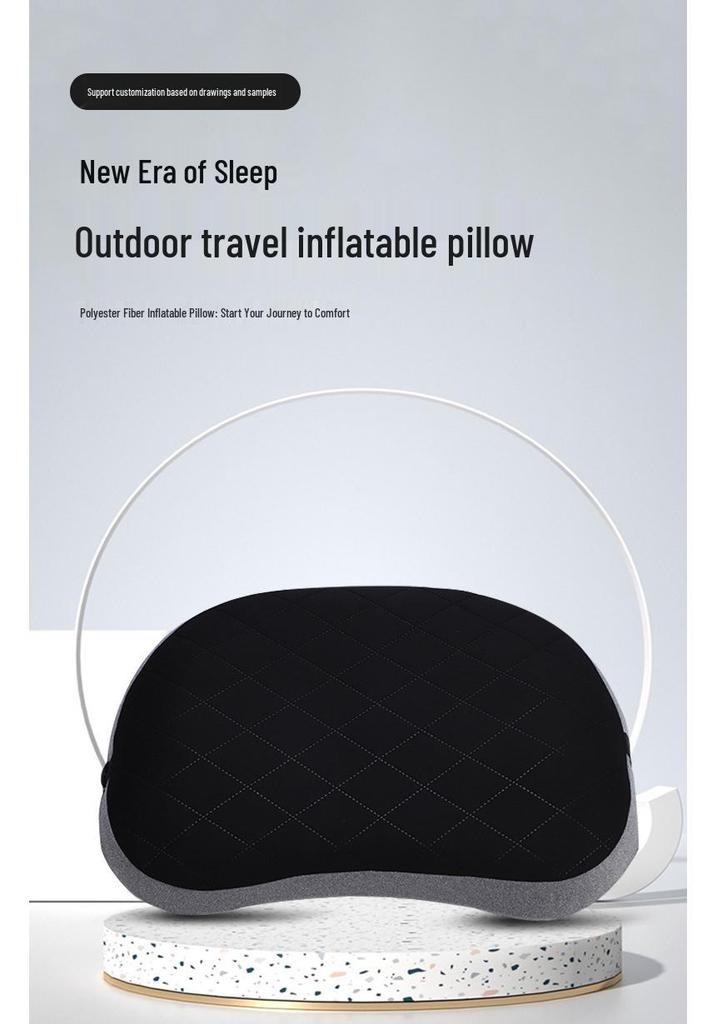 Portable Inflatable Travel Pillow: Outdoor, Camping, Car, Airplane, Lumbar Support