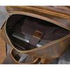 Buffalo Leather Backpack Shoulder Bag Office Laptop Rucksack Handbags 16 In