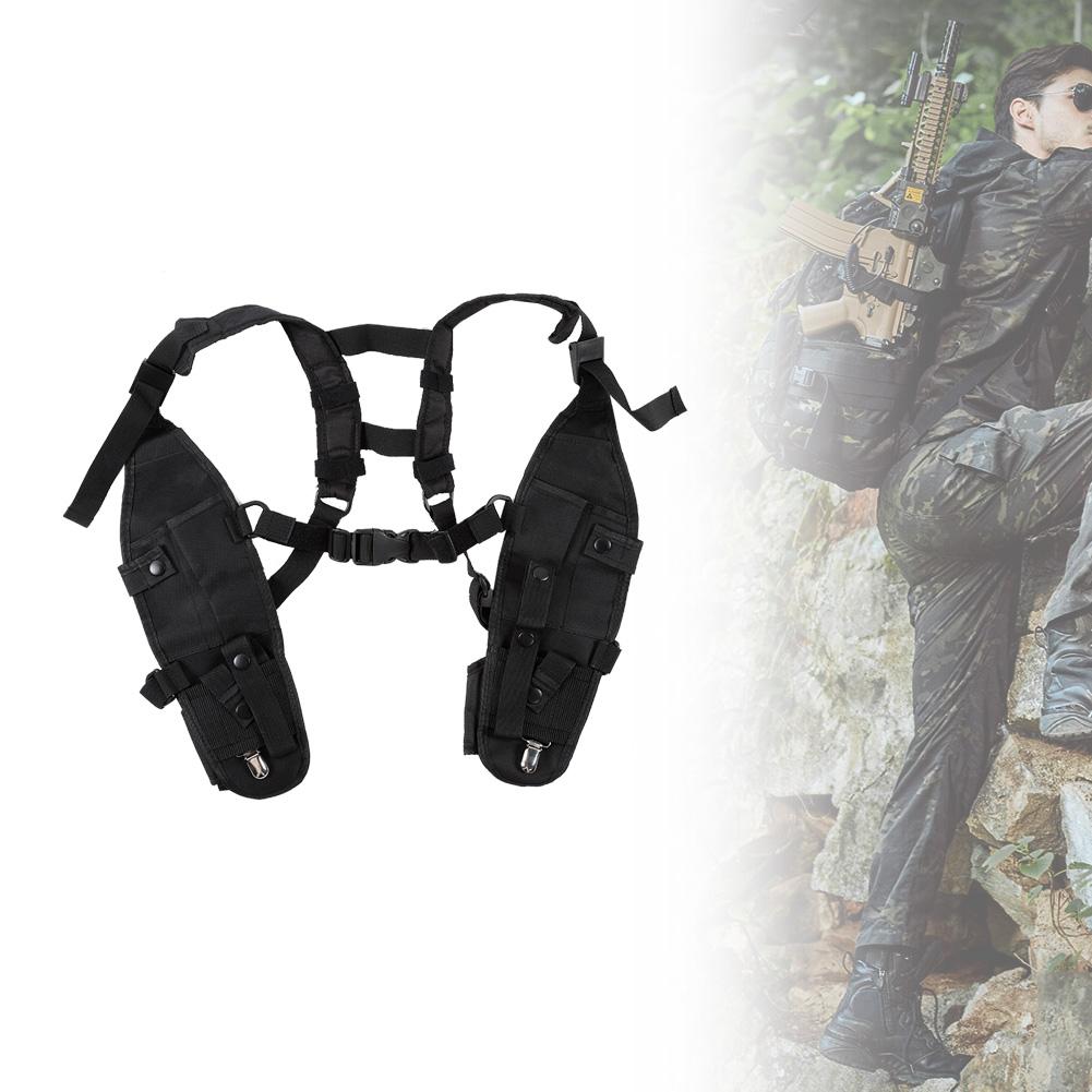 Universal Two Way Radio Vest Cover Nylon Radio Rescue Cover with Adjustable Shoulder Strap