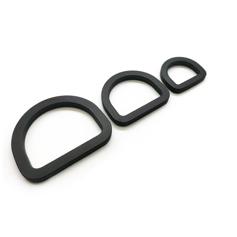 Custom Metal Aviation Aluminum d Ring High Strength d Ring EH171-15MM чёрный